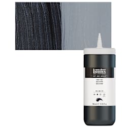 Liquitex Soft Body Artist Acrylic - Payne's Gray, 946 ml bottle and swatch