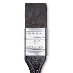 Silver Brush Black Velvet Brush - Wash, Size 1" close up
