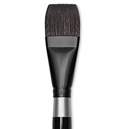 Silver Brush Black Velvet Brush - Square Wash, Size 1-1/4" close up