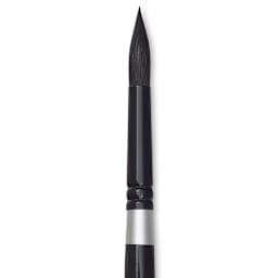 Silver Brush Black Velvet Brush - Round, Size 12 close up