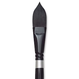 Silver Brush Black Velvet Brush - Oval Wash, Size 1" close up