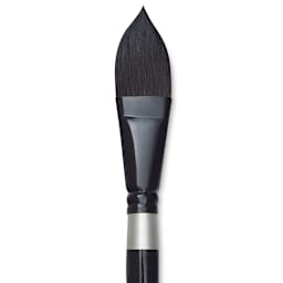 Silver Brush Black Velvet Brush - Oval Wash, Size 3/4" close up