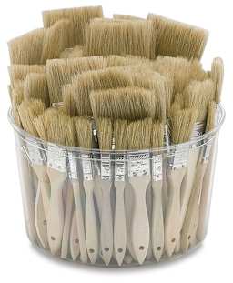 White Bristle Gesso Brush Assortment
