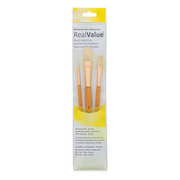Princeton Real Value Brush Set - 9103, Bristle, Short Handle, Set of 3 front of package