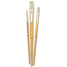 Princeton Real Value Brush Set - 9103, Bristle, Short Handle, Set of 3