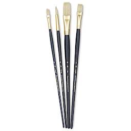 Princeton Real Value Brush Set - 9131, Bristle, Long Handle, Set of 4
