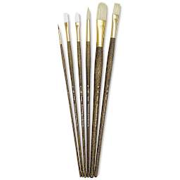 Princeton Real Value Brush Set - 9148, Combo, Long Handle, Set of 6
