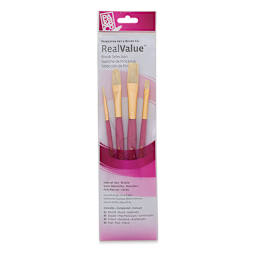 Princeton Real Value Brush Set - 9183, Bristle, Short Handle, Set of 4 front of package