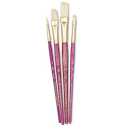 Princeton Real Value Brush Set - 9183, Bristle, Short Handle, Set of 4