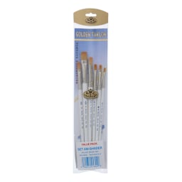 Royal Brush Golden Taklon 6-Brush Set, Shaders