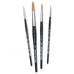 Da Vinci Nova Synthetic Brushes - Set 4219, Round, Short Handle, Set of 4