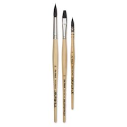 Da Vinci Petit Gris Pur Blue Squirrel Brush - 4251 Assorted, Set of 3