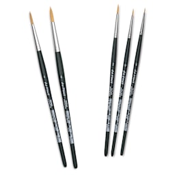 Da Vinci Nova Synthetic Brushes - Set 5230, Round, Short Handle, Set of 5