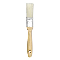 Linzer Bristle/Polyester Brush - Gesso, Wood Handle, Size 1"