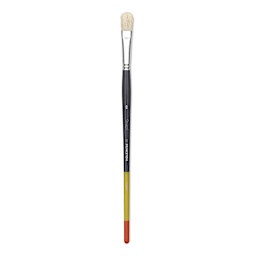 Princeton Snap! Natural Bristle Brush - Filbert, Long Handle, Size 8