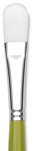 Princeton Snap! White Taklon Brush - Filbert, Long Handle, Size 10