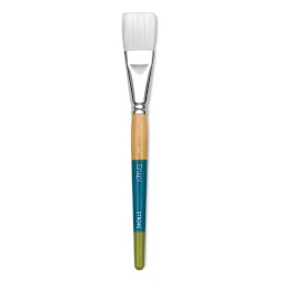 Princeton Snap! White Taklon Brush - Stroke, Short Handle, 1"