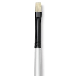 Robert Simmons Simply Simmons Chungking Hog Bristle Brush - Bright, Long Handle, Size 2 close up
