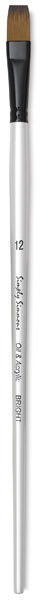 Simply Simmons Synthetic Bristle Brushes - Single Bright brush upright