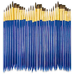 Royal Langnickel Classroom Assortment - Set of 30, all brushes laid out