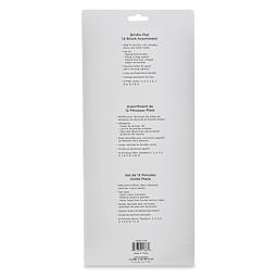 Blick Essentials Value Brush Set - Flat Brushes, Bristle, Set of 12 back of package