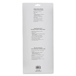 Blick Essentials Value Brush Set - Round Brushes, Brown Nylon, Set of 12 back of package