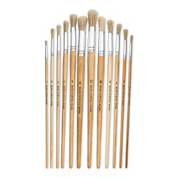 Blick Essentials Value Brush Set - Round Brushes, Bristle, Set of 12