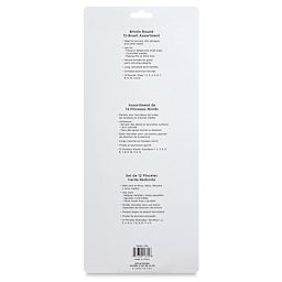 Blick Essentials Value Brush Set - Round Brushes, Bristle, Set of 12 back of package