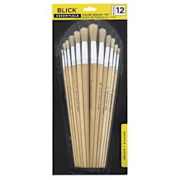 Blick Essentials Value Brush Set - Round Brushes, Bristle, Set of 12 (in packaging)