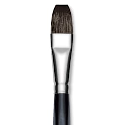 Da Vinci Casaneo Synthetic Squirrel Watercolor Brush - Flat, Size 16, Short Handle, Synthetic