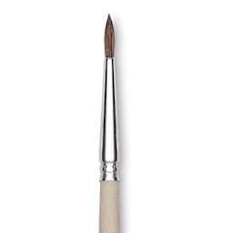 Dynasty Faux Camel Watercolor Brush - Round, Size 1 close up