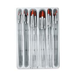 Royal & Langnickel Clear Choice Taklon Brushes Value Sets - 24 pc Round Set shown in tray