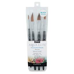 Princeton Aqua Elite Series 4850 Brushes - Blick Exclusive Set of 4, front of packaging