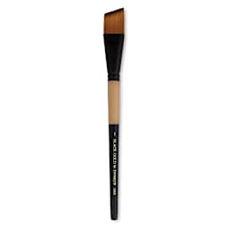 Dynasty Black Gold Brush - Angular, Short Handle, Size 1"