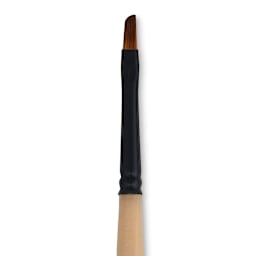 Dynasty Black Gold Brush - Angular, Short Handle, Size 1/8" close up