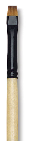 Dynasty Black Gold Brush - Chisel Blender, Short Handle