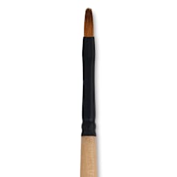 Dynasty Black Gold Brush - Filbert, Short Handle, Size 2 close up