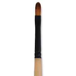 Dynasty Black Gold Brush - Filbert, Short Handle, Size 4 close up
