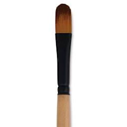 Dynasty Black Gold Brush - Filbert, Short Handle, Size 10 close up