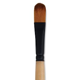 Dynasty Black Gold Brush - Filbert, Short Handle, Size 12 close up