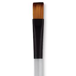 Dynasty Black Gold Brush - Flat Wash, Short Handle, Size 1/2" close up