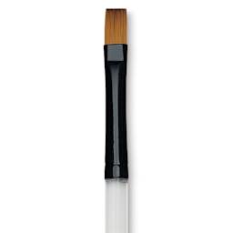 Dynasty Black Gold Brush - Flat Wash, Short Handle, Size 1/4" close up