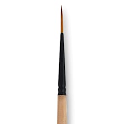 Dynasty Black Gold Brush - Liner, Short Handle, Size 0 close up