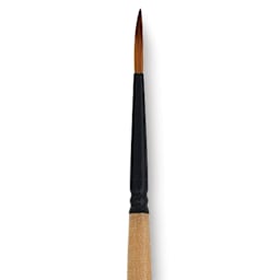 Dynasty Black Gold Brush - Liner, Short Handle, Size 2 close up