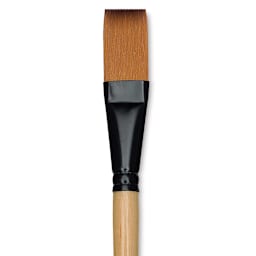 Dynasty Black Gold Brush - One Stroke, Short Handle, Size 3/4" close up