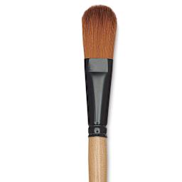 Dynasty Black Gold Brush - Oval Wash, Short Handle, Size 3/4" close up