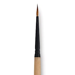 Dynasty Black Gold Brush - Round, Short Handle, Size 0 close up