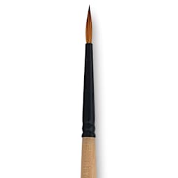 Dynasty Black Gold Brush - Round, Short Handle, Size 2 close up