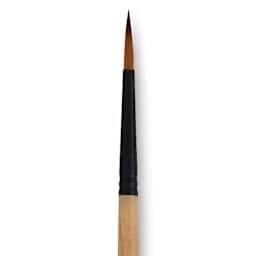 Dynasty Black Gold Brush - Round, Short Handle, Size 3 close up