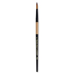 Dynasty Black Gold Brush - Round, Short Handle, Size 6